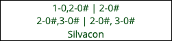 1-0,2-0# | 2-0# 2-0#,3-0# | 2-0#, 3-0# Silvacon