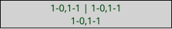 1-0,1-1 | 1-0,1-1 1-0,1-1