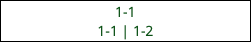 1-1 1-1 | 1-2