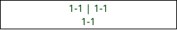 1-1 | 1-1 1-1