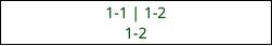 1-1 | 1-2 1-2